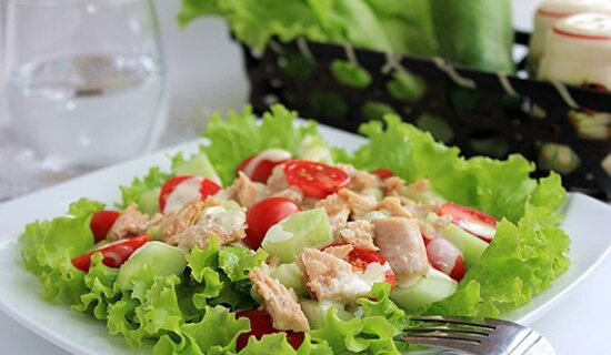 cách làm salad cá ngừ tươi 1