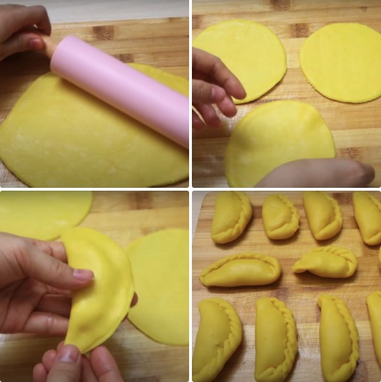 cách làm bánh gối nhân đậu xanh 4