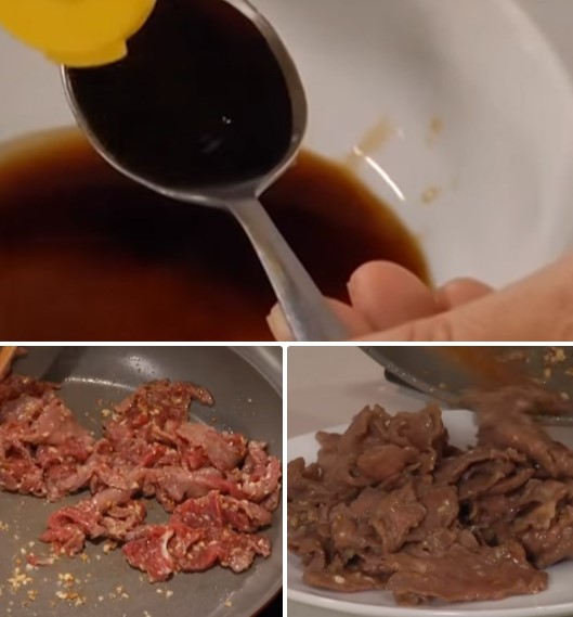 cách làm bún xào thịt bò 5