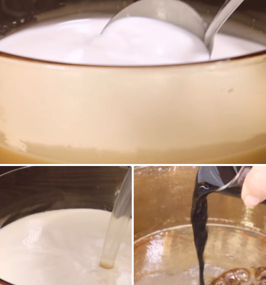 cách làm rau câu café với bột agar giòn 4