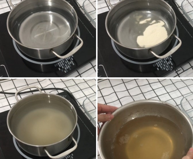 cách làm rau câu nước cốt dừa cà phê 2