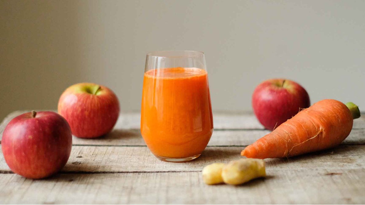 cách làm sinh tố cà rốt táo 4