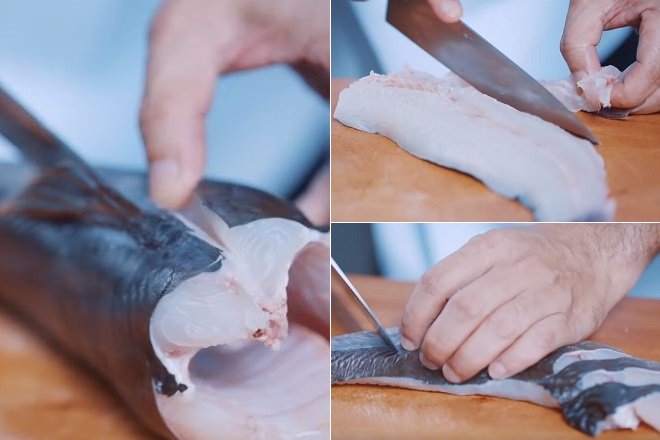 Cách làm cá lăng om chuối đậu 2