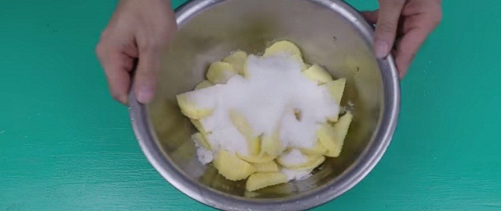 cách làm mứt khoai tây dùng nước vôi trong 3