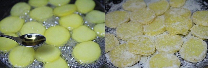 cách làm mứt khoai tây dùng nước vôi trong 4