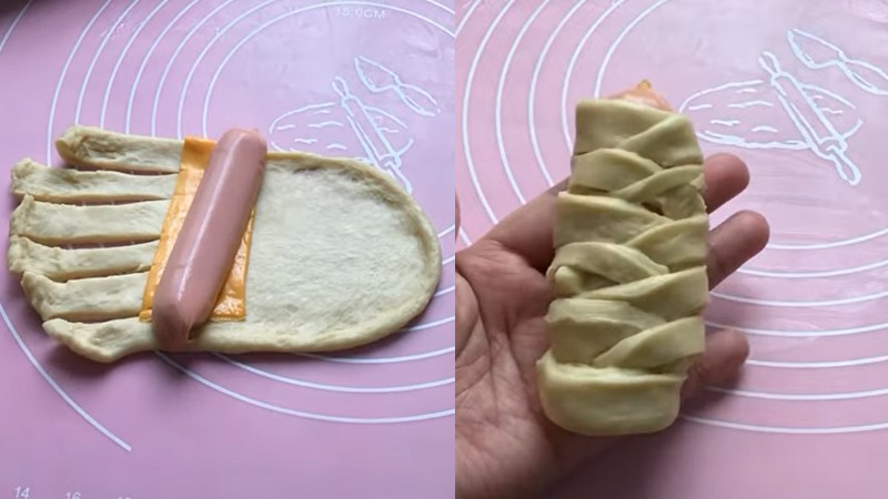 Cách làm bánh mì xúc xích 7