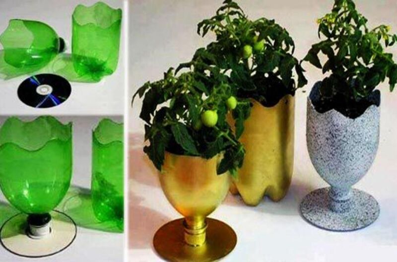 Cách làm hoa từ chai nhựa