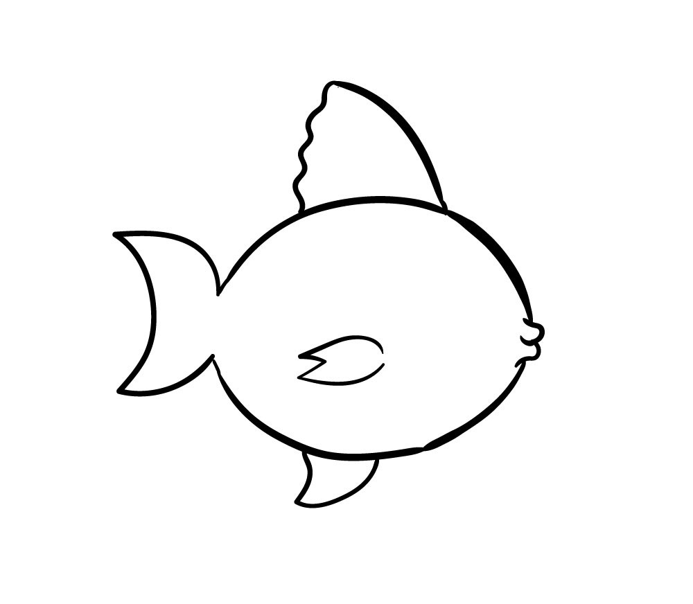 cách vẽ con cá 10