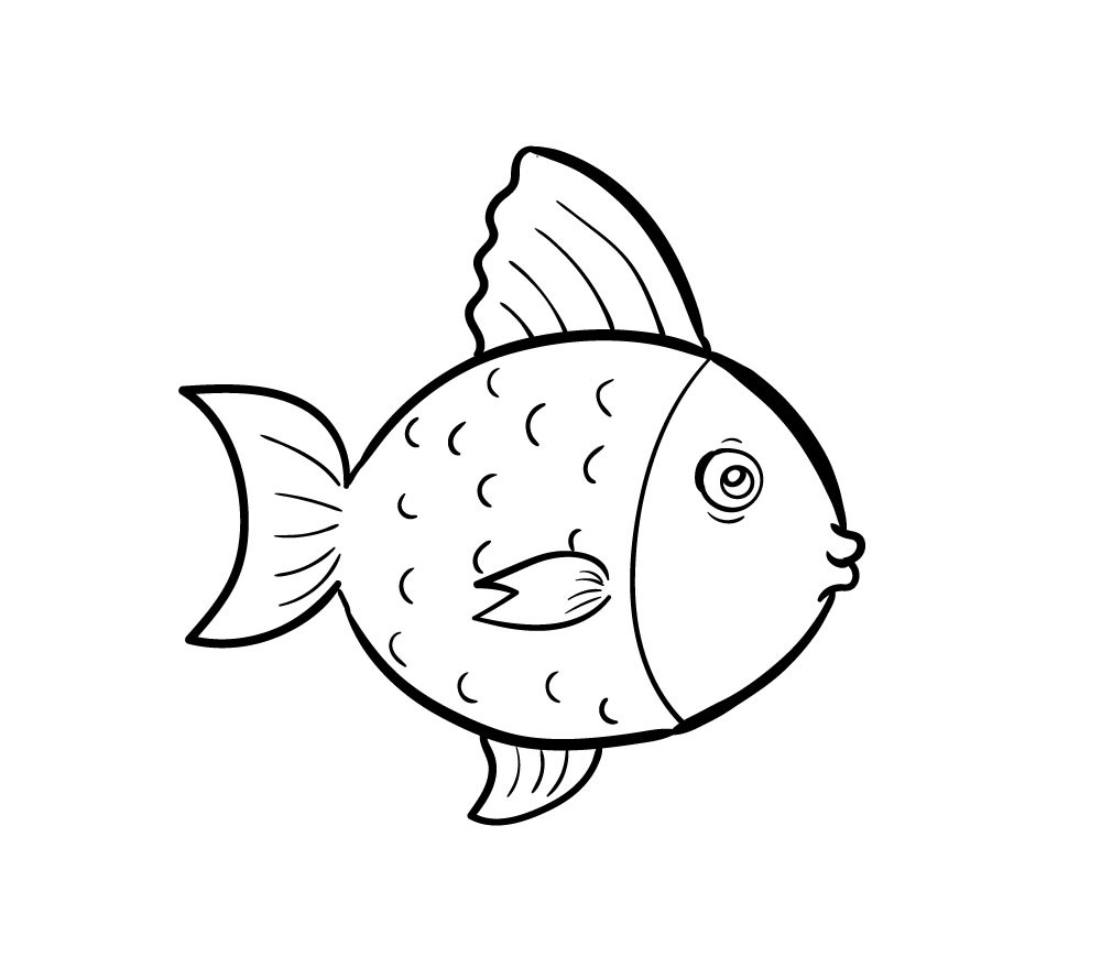 cách vẽ con cá 11