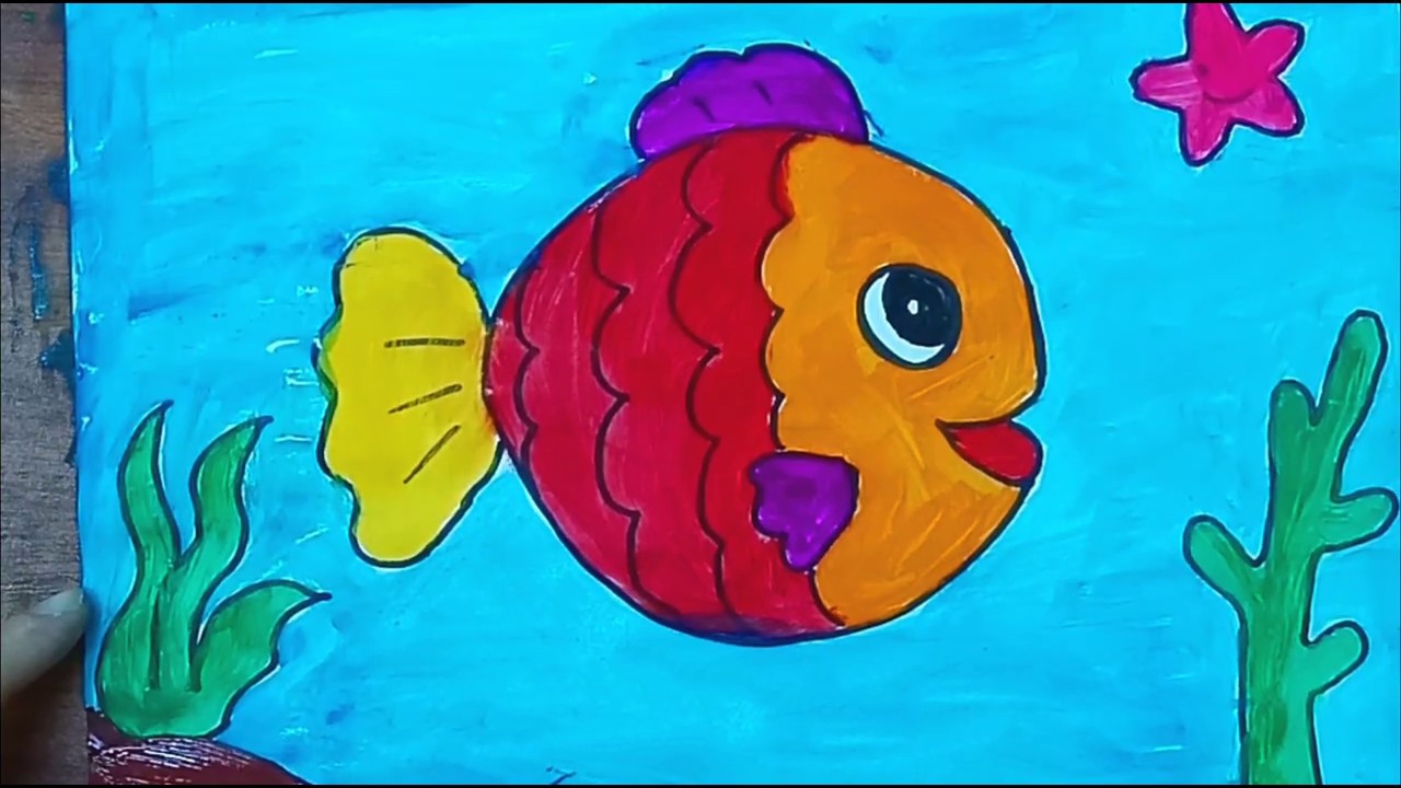 cách vẽ con cá 22