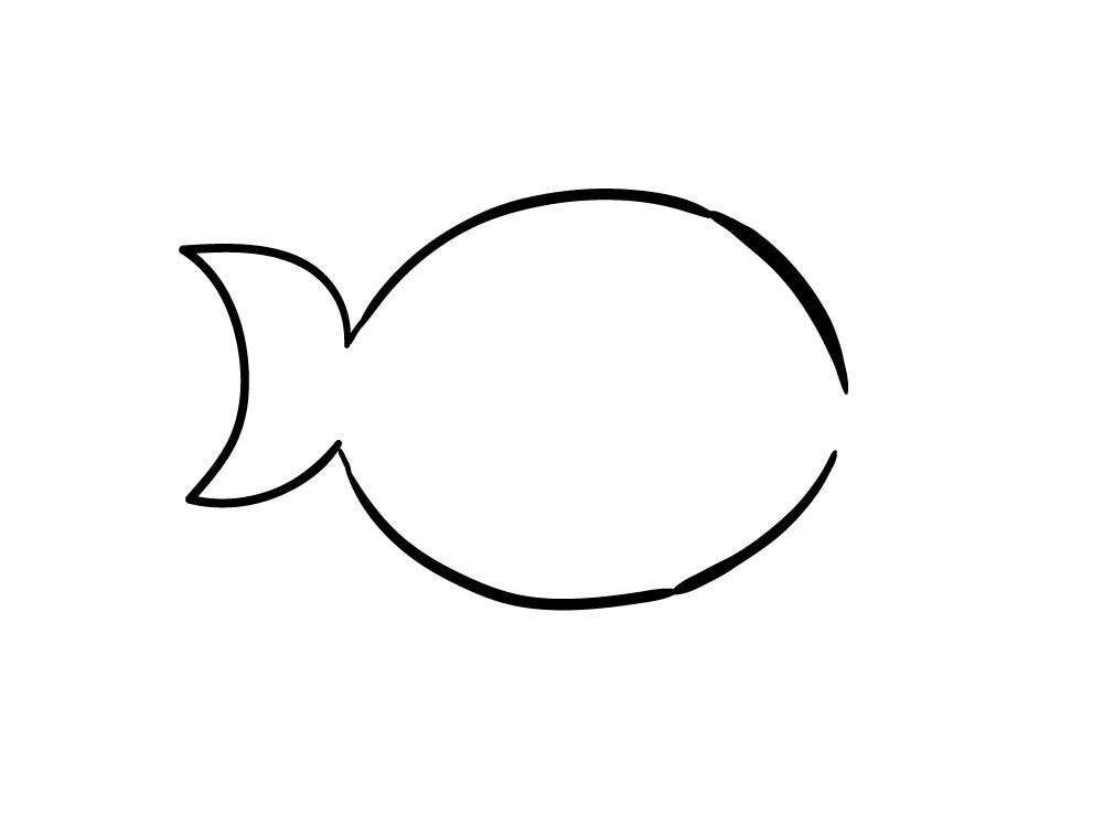 cách vẽ 9. con cá