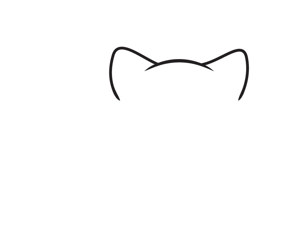 cách vẽ con mèo 2
