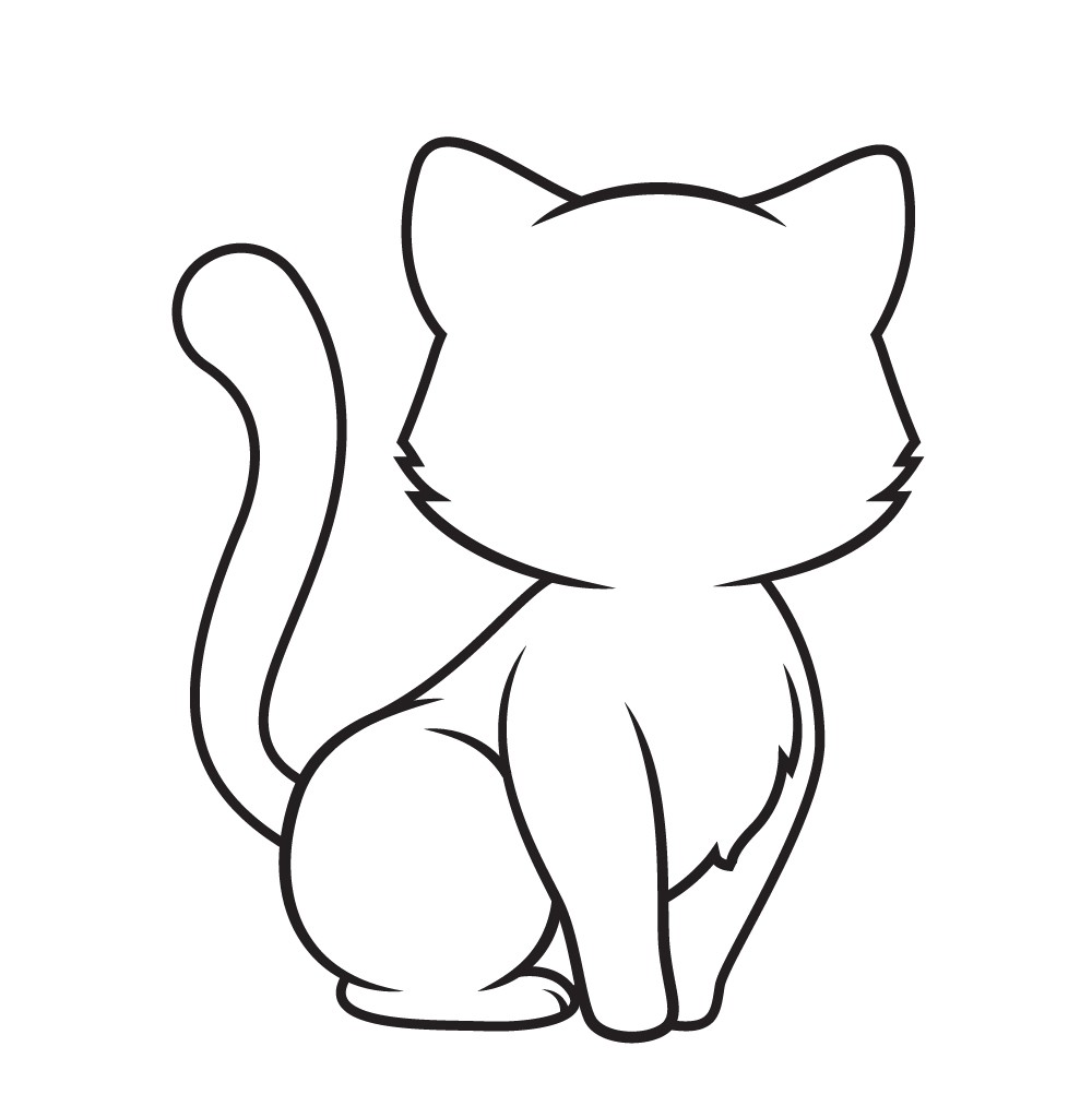 cách vẽ con mèo 7