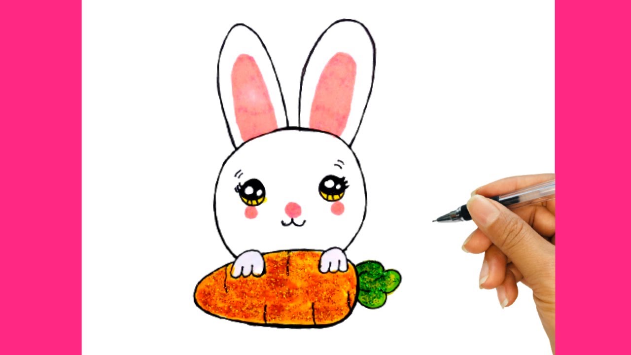 Hướng dẫn cách vẽ con thỏ dễ thương mới nhất 2020  Quà cho bé  Quà tặng  độc đáo cho bé yêu