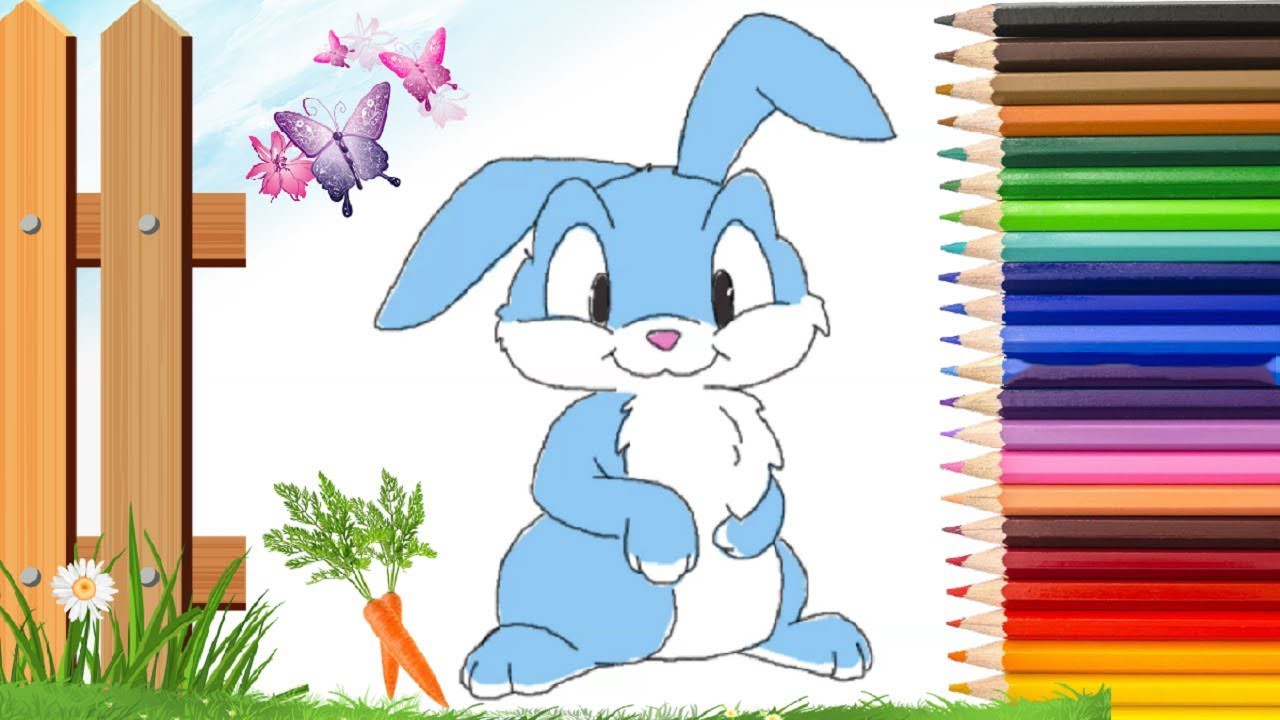 Rất Hay: Cách vẽ con thỏ đơn giản cute đẹp nhất dễ thương cho bé