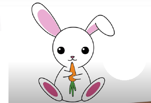 cách vẽ con thỏ 5