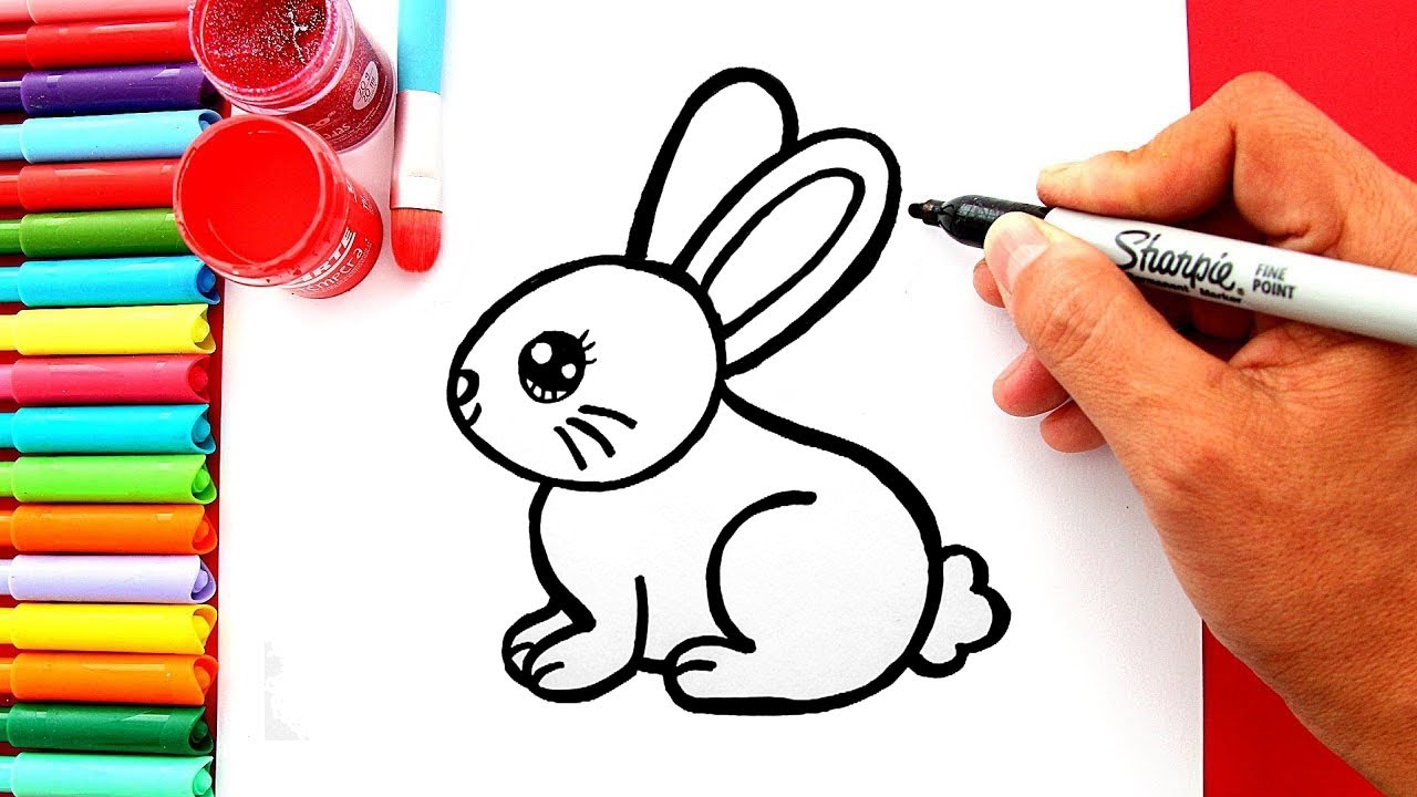 cách vẽ con cái thỏ 7