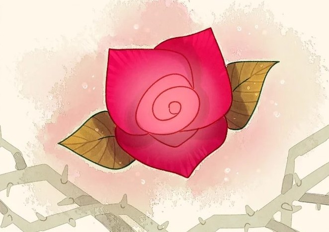 cách vẽ hoa hồng 12