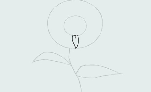 cách vẽ hoa hướng dương 8