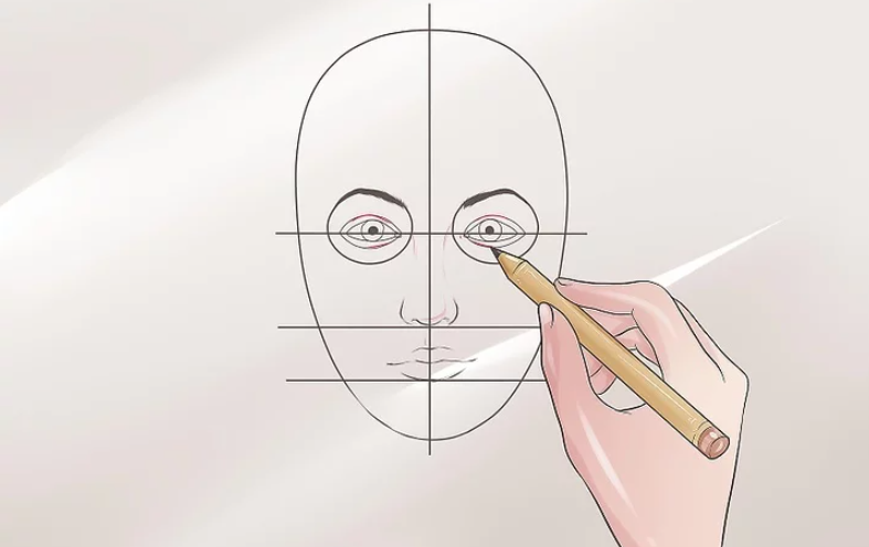 cách vẽ khuôn mặt 6