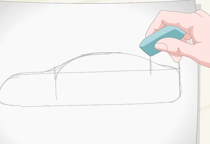 cách vẽ ô tô 5