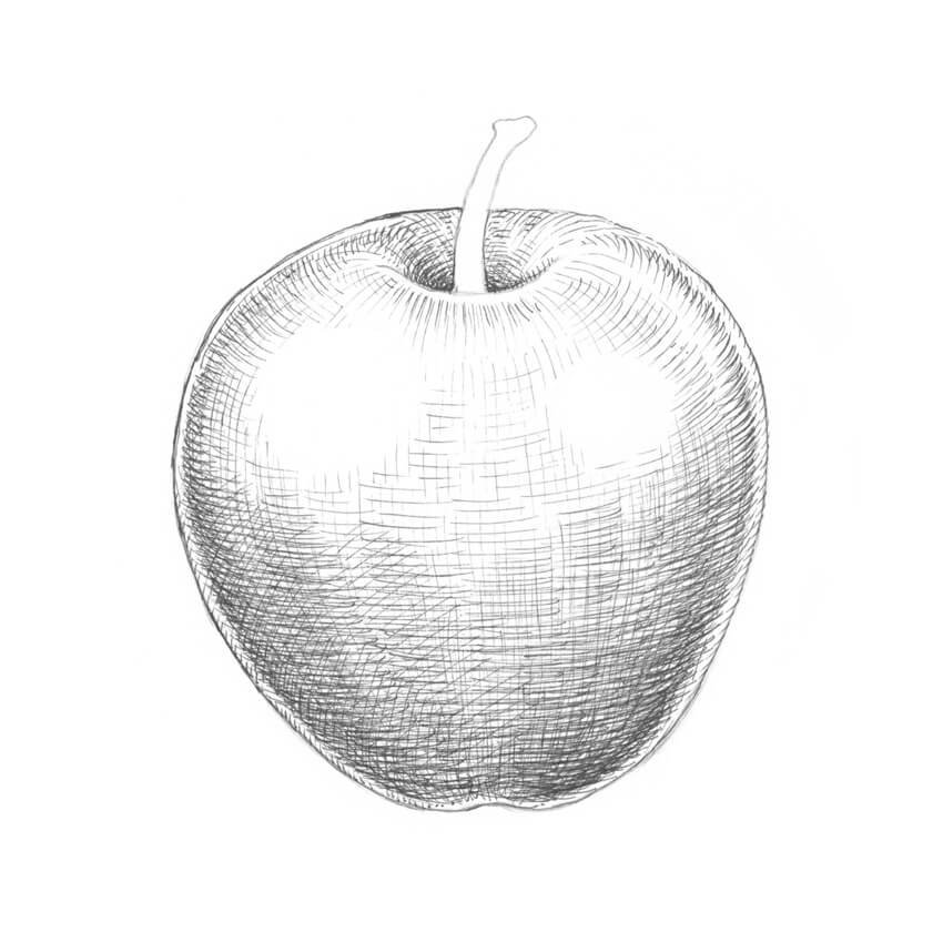 cách vẽ quả táo 21