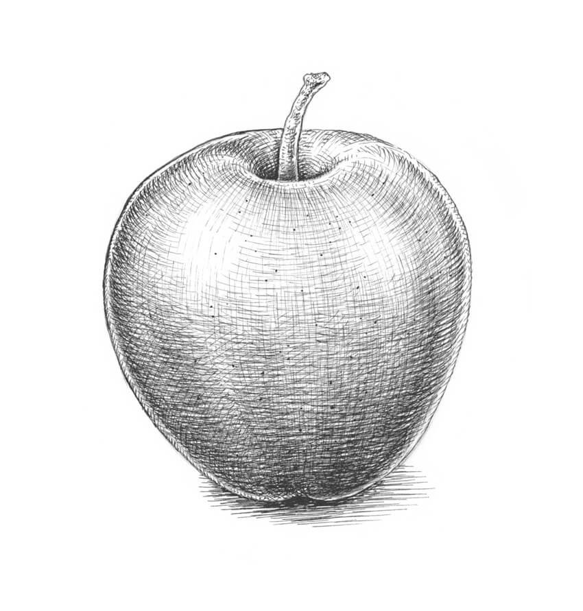 cách vẽ quả táo 22