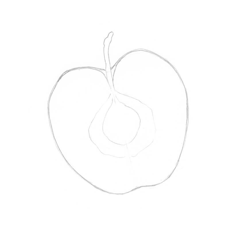 cách vẽ 25. quả táo