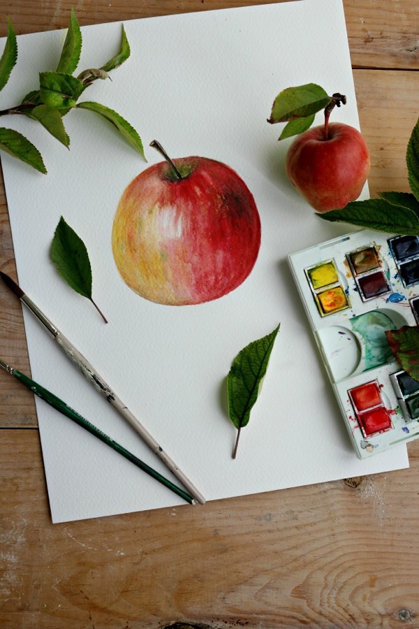 cách vẽ quả táo 34