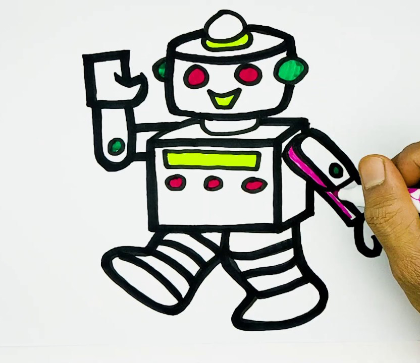 cách vẽ robot 27