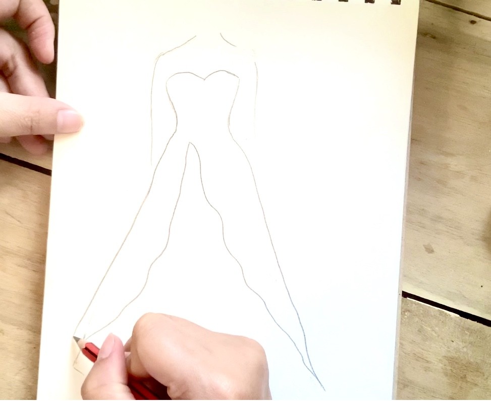 cách vẽ váy 12