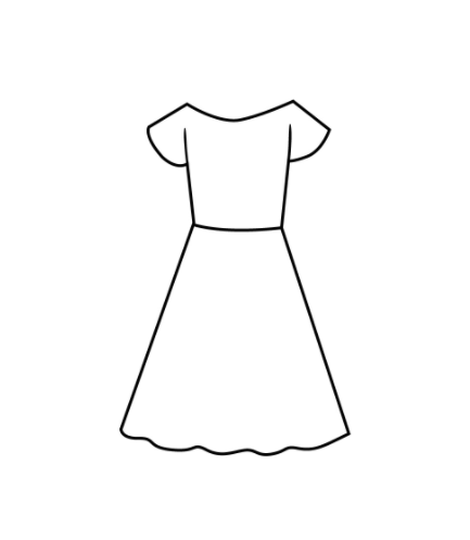 cách vẽ váy 9