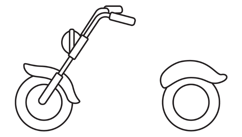 cách vẽ xe máy 4