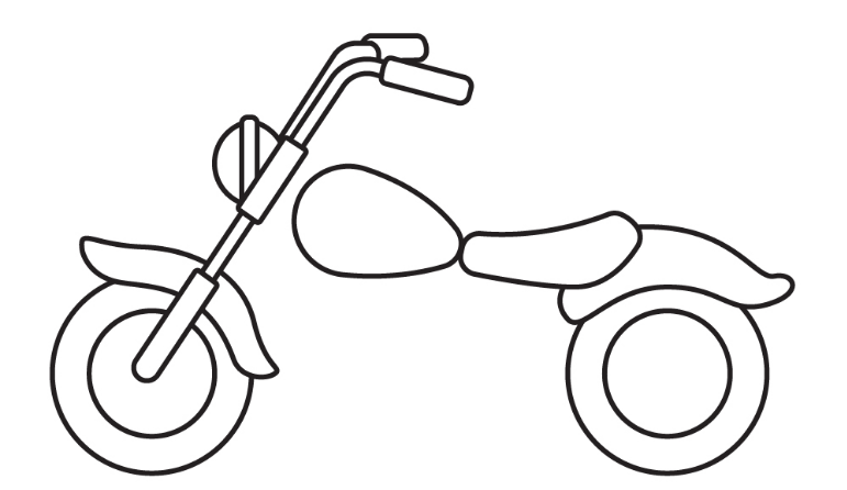 cách vẽ xe máy 6