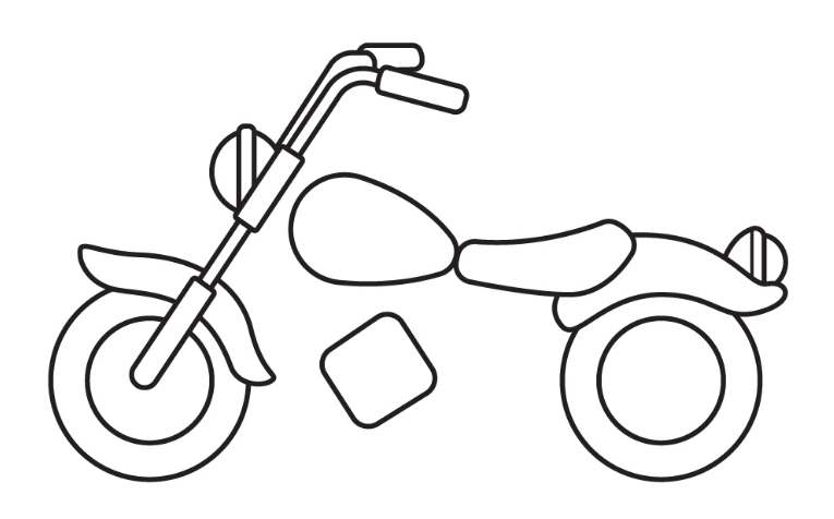cách vẽ xe máy 7