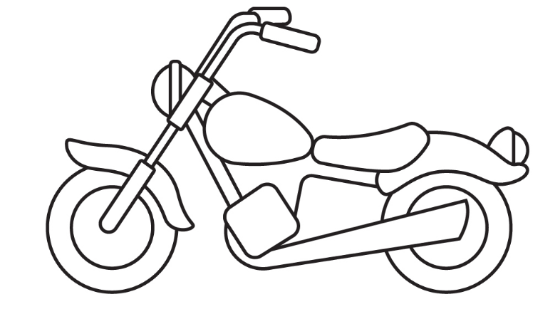 cách vẽ xe máy 9