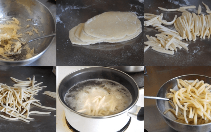 cách làm sợi bánh canh bột năng