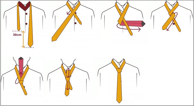 cách thắt cà vạt 3