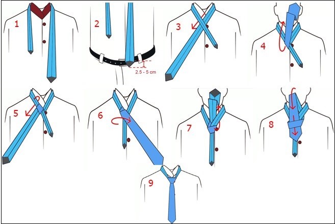 cách thắt cà vạt 5