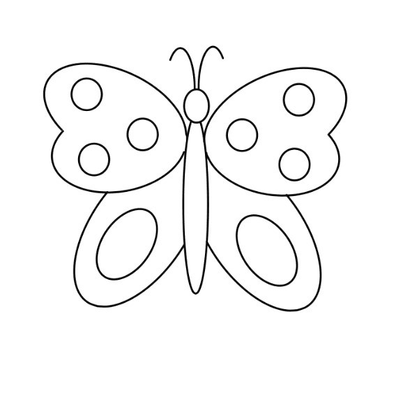 vẽ con cái bướm 10