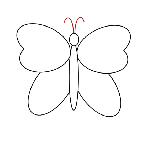 vẽ con cái bướm 8