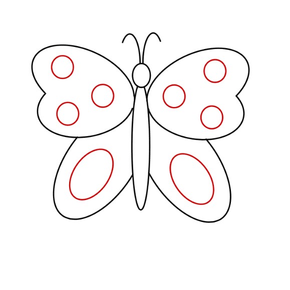 vẽ con bướm 9