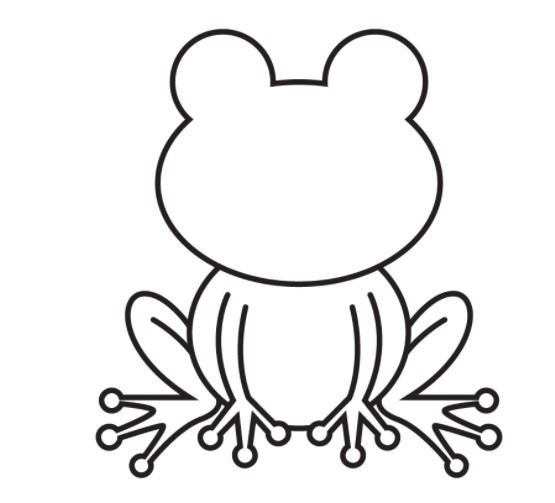 cách vẽ con ếch 5