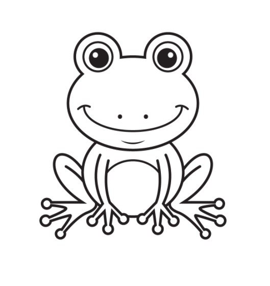 cách vẽ con ếch 6