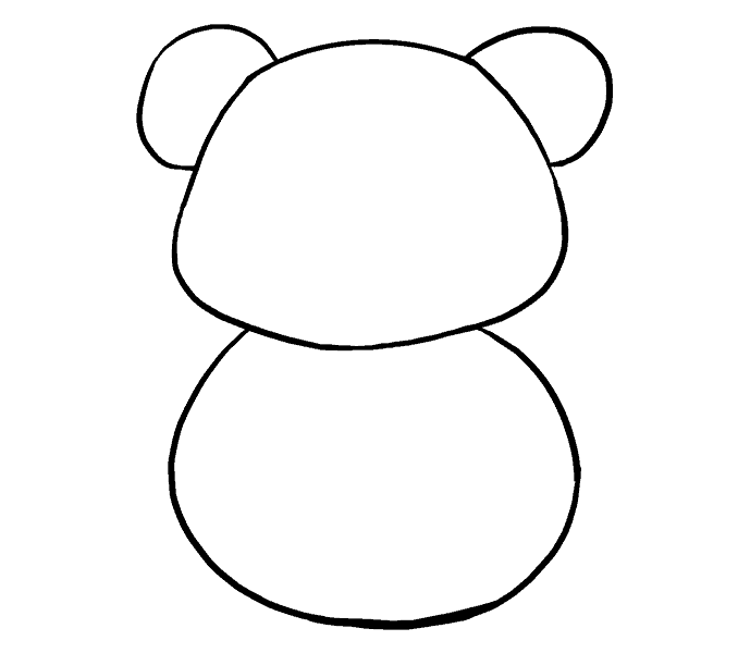 Cách vẽ con gấu trúc 5