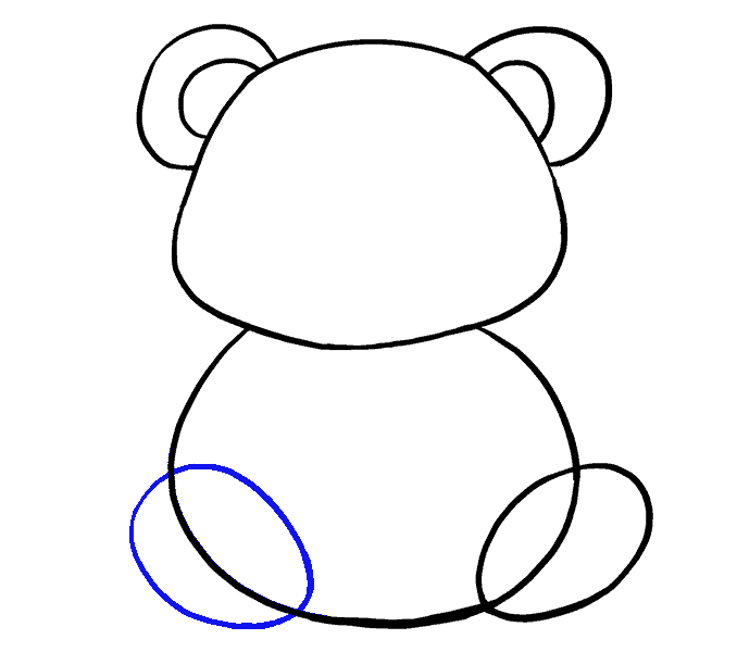 Cách vẽ con gấu trúc
