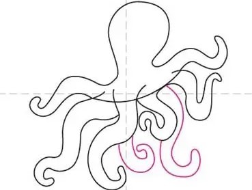 vẽ con bạch tuộc 3