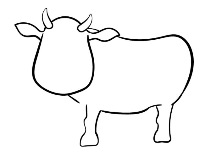 vẽ con bò 6