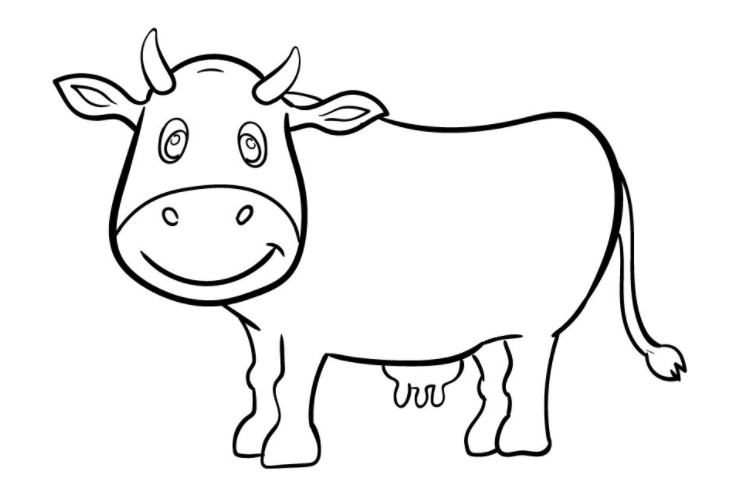 vẽ con bò 8