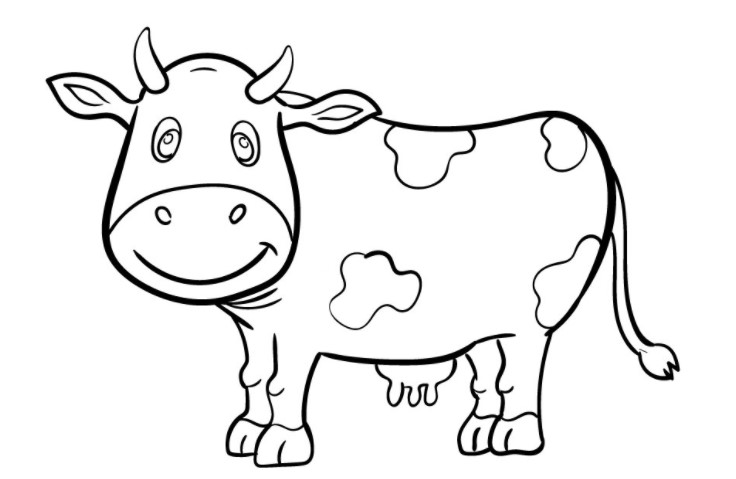 vẽ 9. con bò